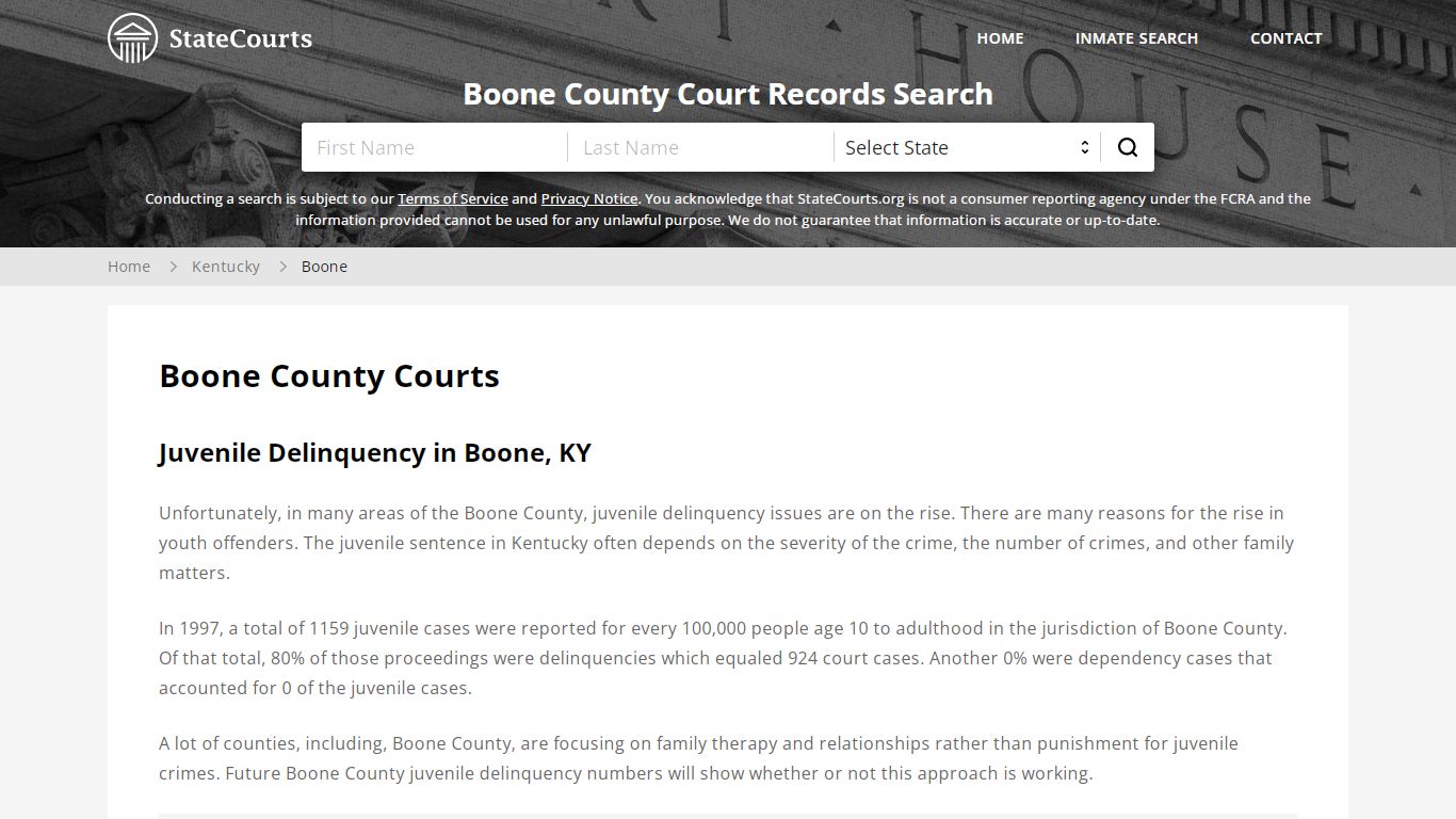 Boone County, KY Courts - Records & Cases - StateCourts